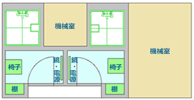シャワートラック フロア図